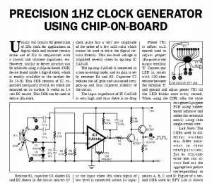 1hz clock generator project