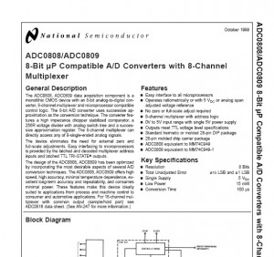 ADC0808 Datasheet Preview