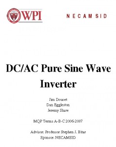 DC-AC Pure Sine Wave Inverter PDF Document Cover
