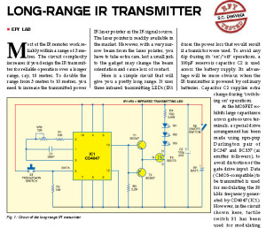 Long Distance IR Transmitter Scheme