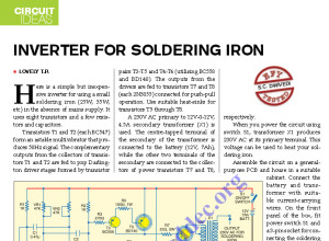 Inverter Circuit for Soldering Iron
