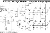 250W RMS Power Amplifier PCB Legend Stage Master