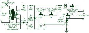 Triac SCR Transistor Tester Circuit Design