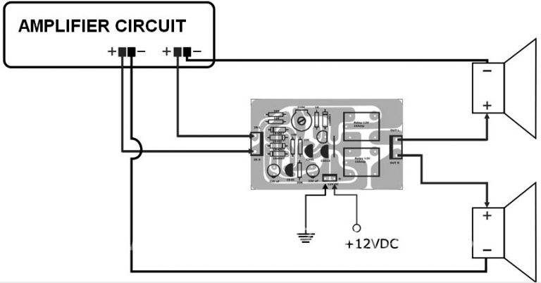 Active Speaker Protector Circuit and PCB Layout | Schematic Design